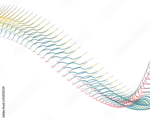 Abstract background blend wave line design for Wallpaper, Banner, Background, Card, Book Illustration, landing page