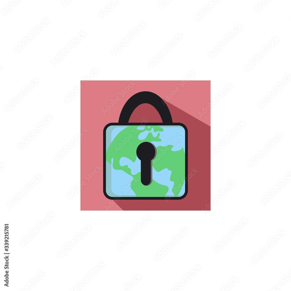 Global Earth Lockdown illustration Design Global Earth Lockdown illustration Design