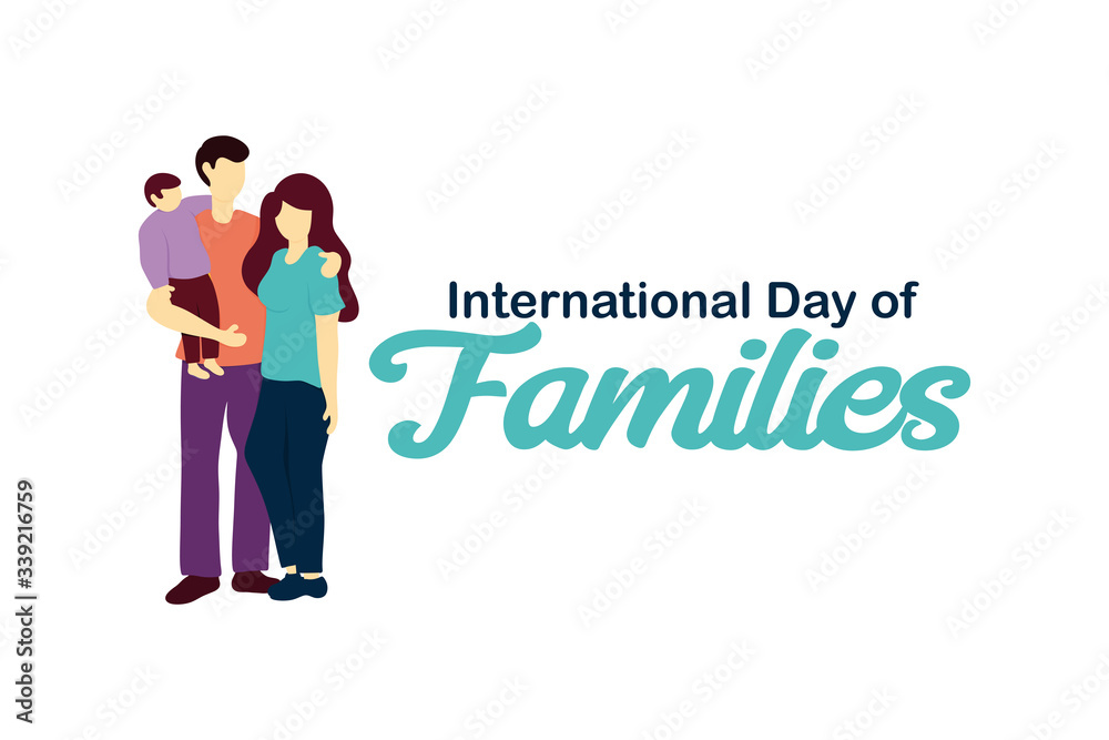International Day of Families Illustration Vector International Day of Families Illustration Vector