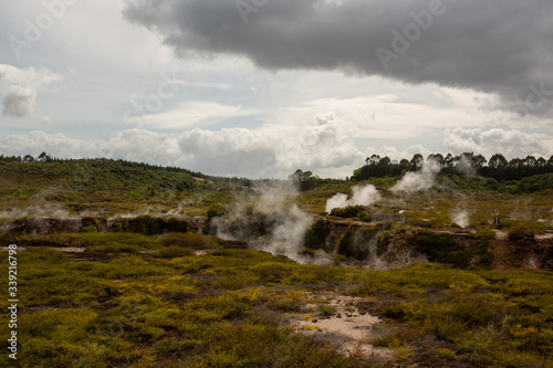 Craters of the Moon Thermal Area is a region with geothermal activity north of Taupo  New Zealand