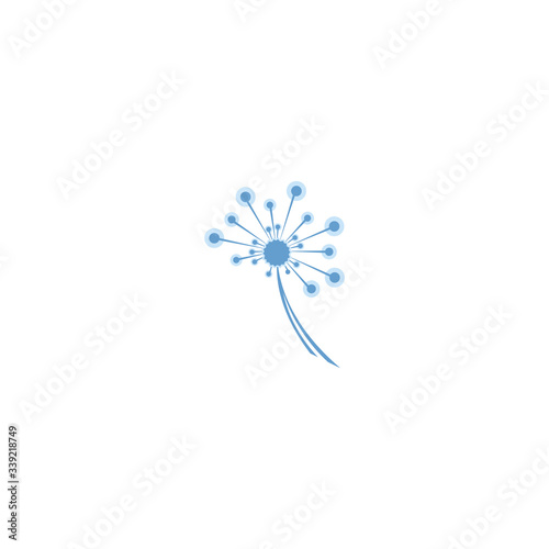 Dandelion Flower Logo Template vector symbol