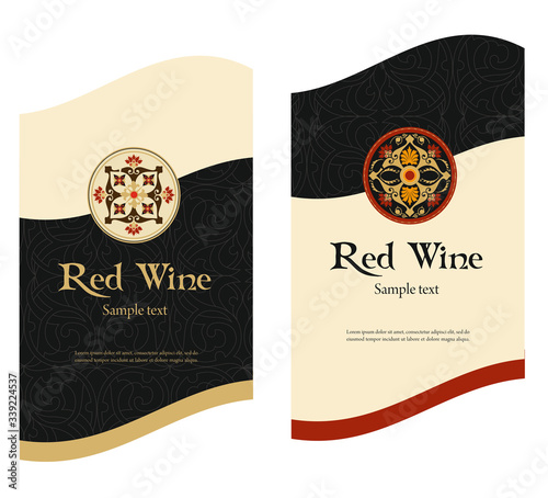 WINE LABEL ITALIAN FOOD AND DRINKS DECORATIVE STICKER FOR AMARONE, PROSECCO, CHIANTI, VALPOLICELLA,PRIMITIVE AND SPARKLING WINE