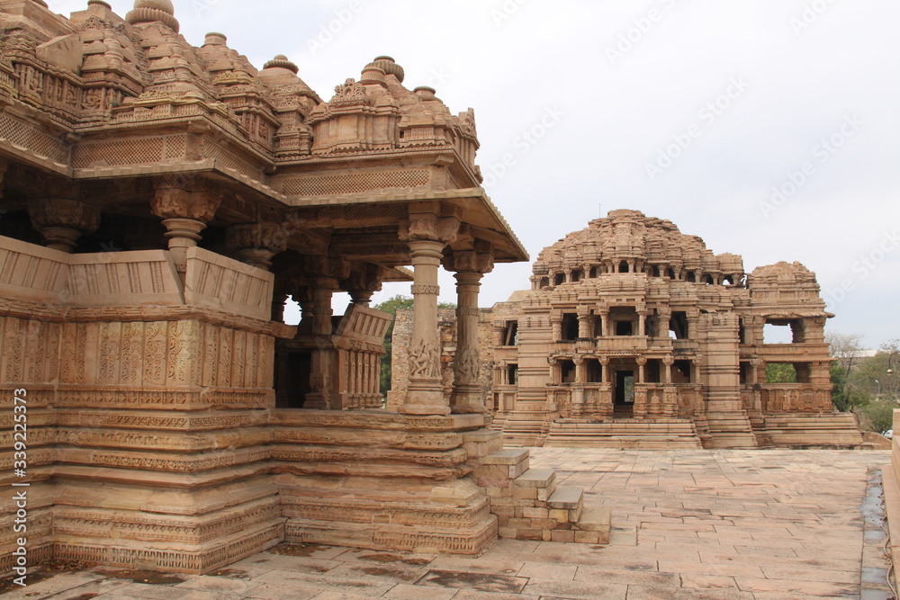 The beautiful Sas Bahu Ka Mandir Temple, Gwalior , India