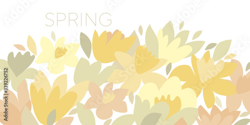 Tender decorative spring fl...