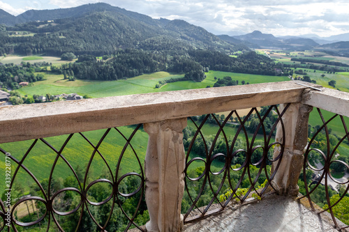 view of the Alps from the balcony, Austria