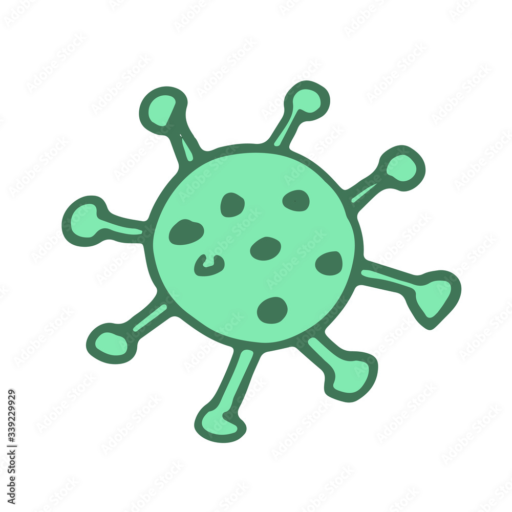An illustration of the virus cells. 3d Illustration. An illustration of the virus cells. 3d Illustration.
