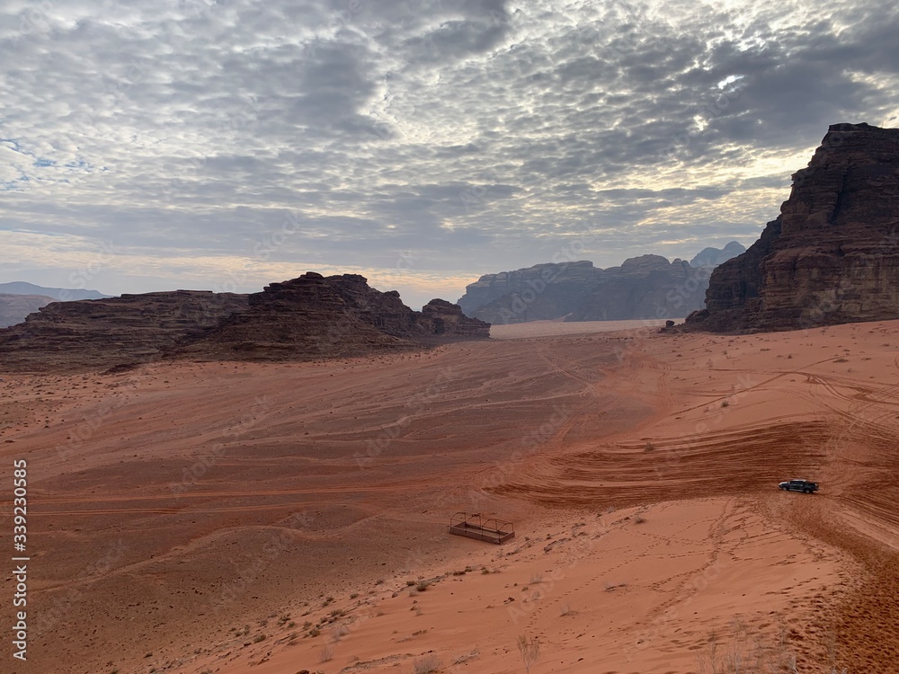 desert landscape in the desert Wadi Rum, Jordan