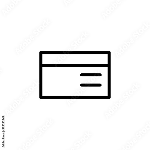 name tag icon vector design template