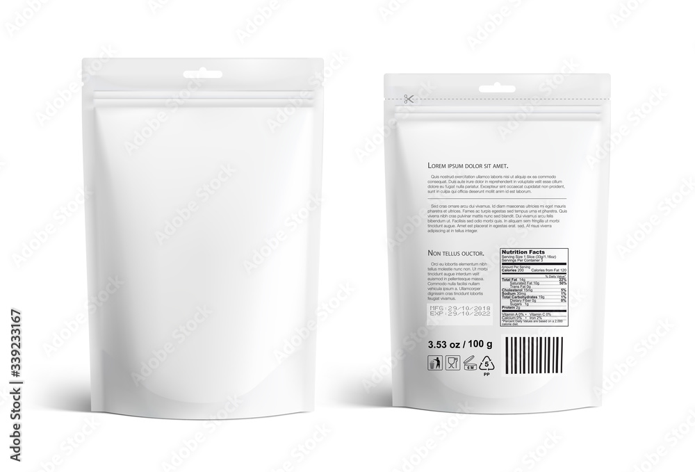 Pouch bags mockup isolated on white background. Vector illustration. Front and rear views. Can be use for template your design, presentation, promo, ad. EPS10.
Pouch bags mockup isolated on white background. Vector illustration. Front and rear views. Can be use for template your design, presentation, promo, ad. EPS10.