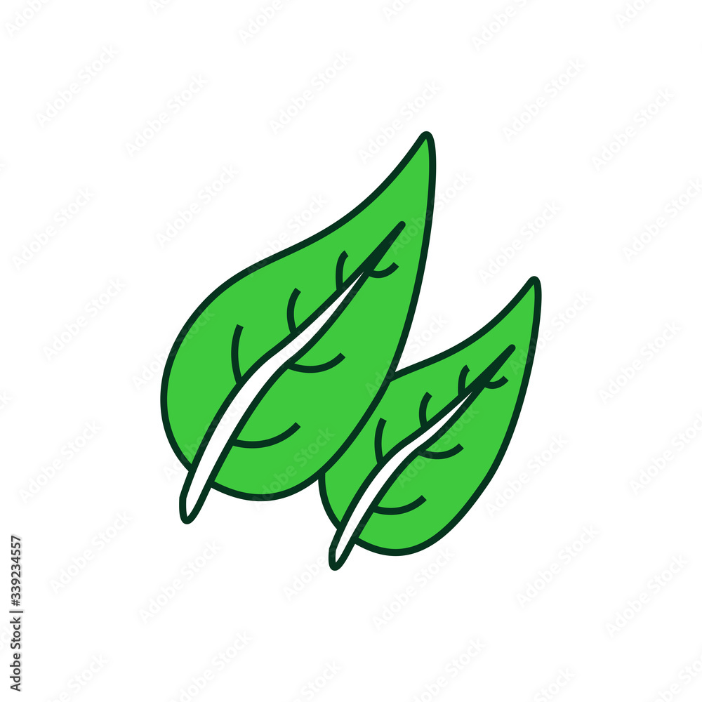 leaf icon vector design template leaf icon vector design template