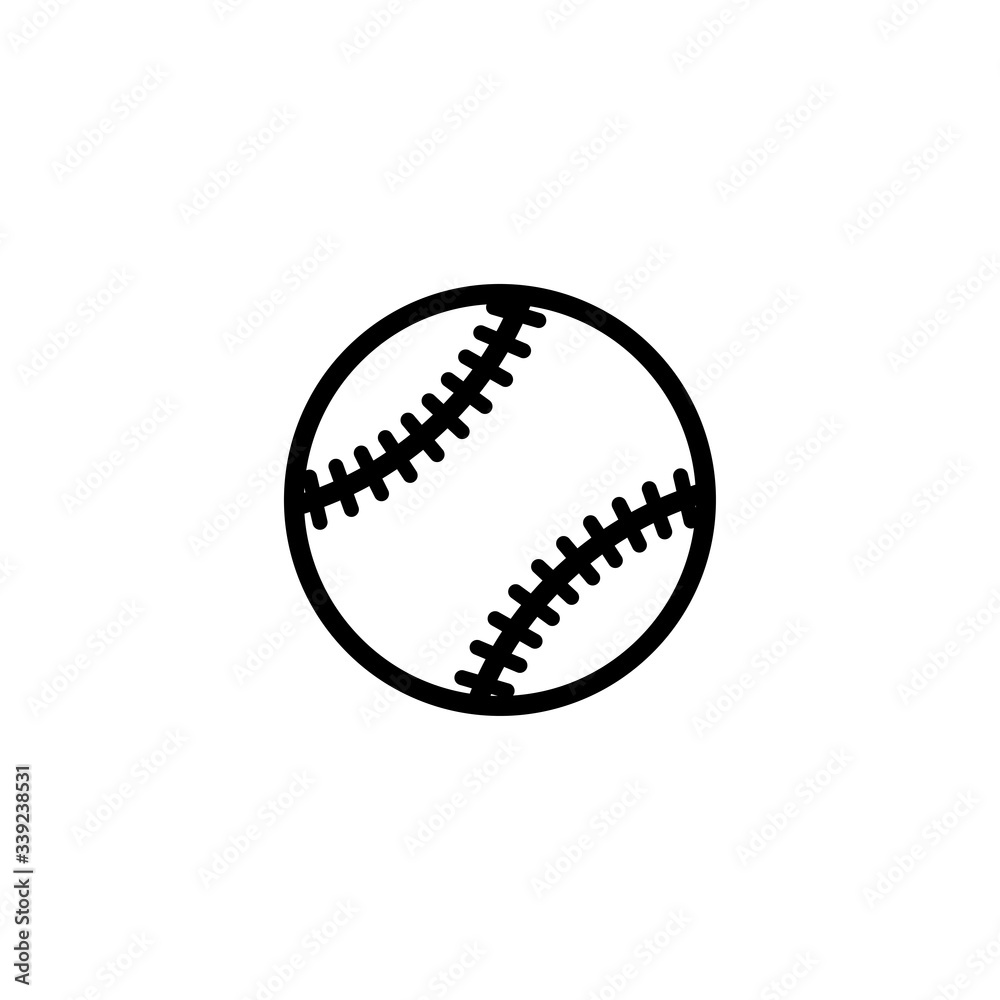 baseball ball icon vector design template baseball ball icon vector design template