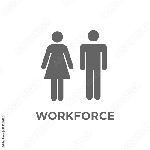 Hiring and Employees icons - job related images showing hiring