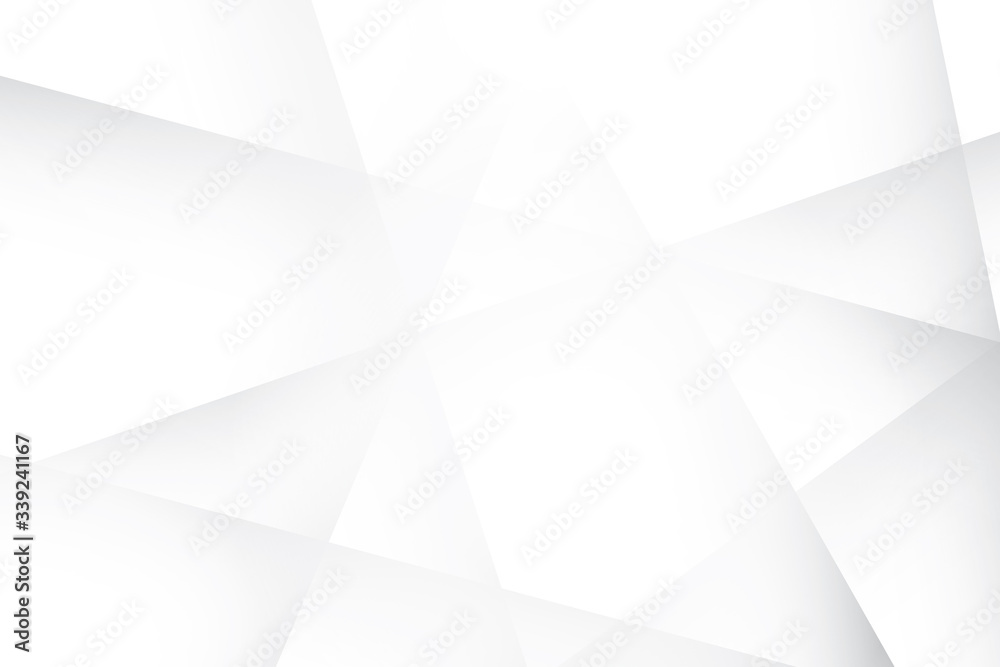 Abstract geometric white and gray color background.  Vector, illustration.