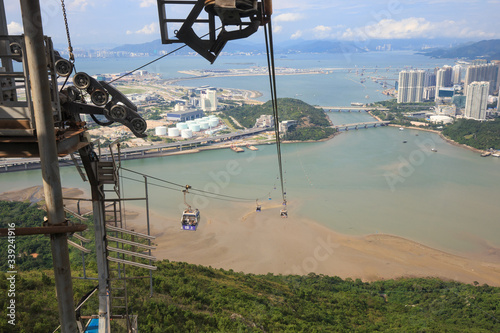 Photography The cable car take passengers to high mountain