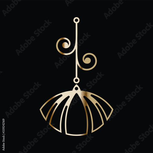Earring Design. Cutout jewellery with leaves and flower. Template is suitable for creating fashion and charm women jewellery  earrings  necklace  bracelet or interior decor.