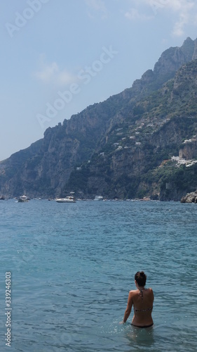 Amalfi Costa, Italy, The beach, the tourist, the rock