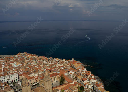 top view of the old town of Cefalù