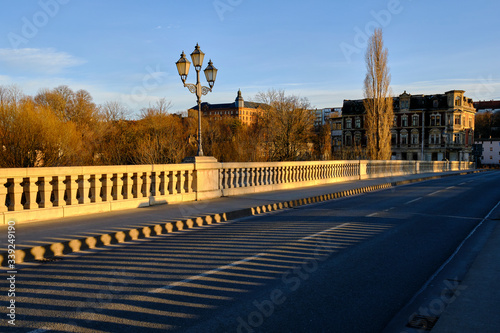 Auebrücke in der Stadt Zeitz, Burgenlandkreis, Sachsen-Anhalt, Deutschland photo