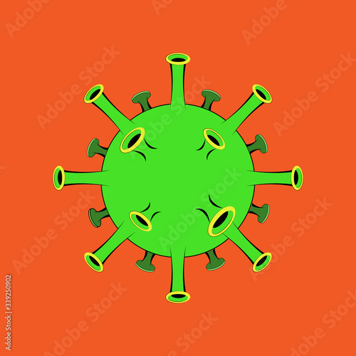 Illustrations concept coronavirus COVID-19. virus wuhan from china. Vector illustrate.