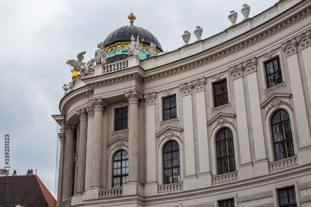 View of St. Michael's Wing in Michaelerplatz, Vienna