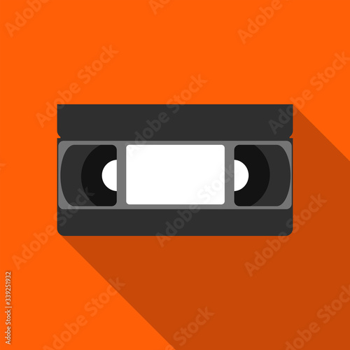 VHS cassette retro vector image, flat (ID: 339251932)