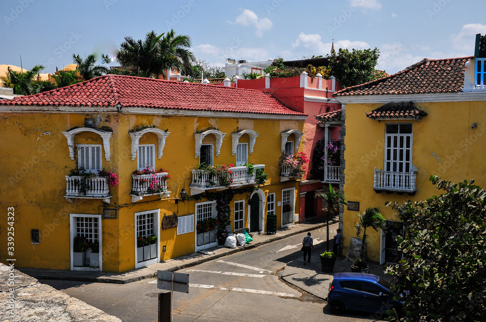 Cartagena houses ,Colombia