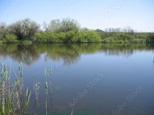 lake in the river Sura Ukraine
