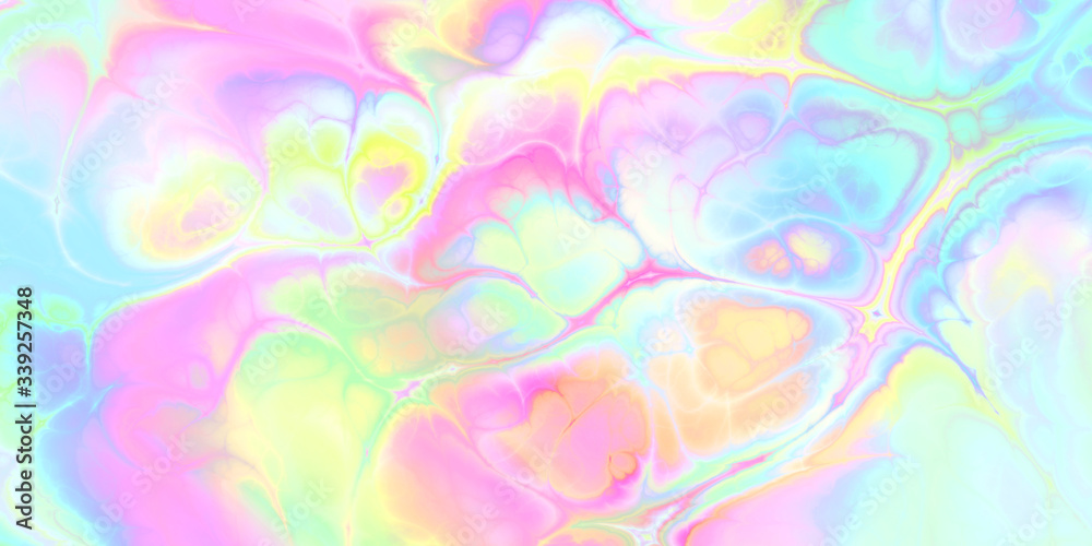 bright candy color pastels marbleized background