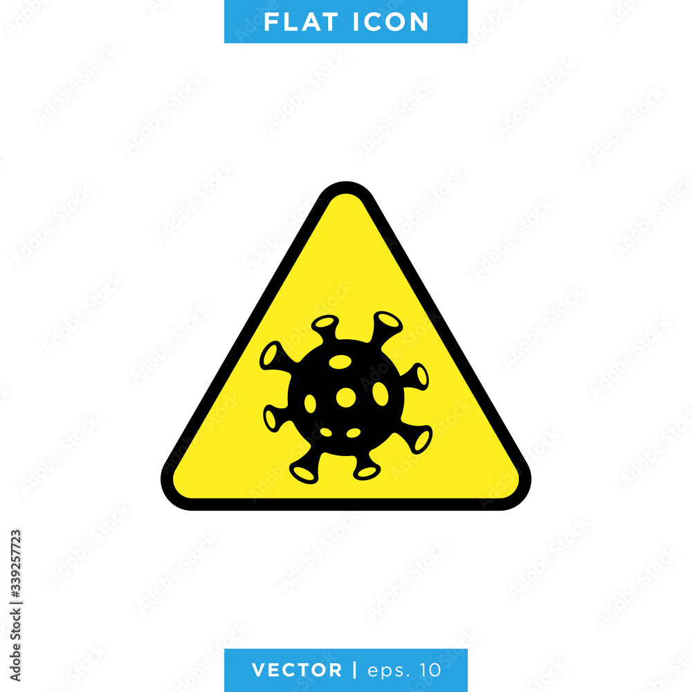 Corona Virus or Covid-19 Icon Vector Logo Design Template Corona Virus or Covid-19 Icon Vector Logo Design Template