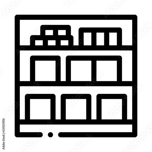 basement cellar icon vector. basement cellar sign. isolated contour symbol illustration
