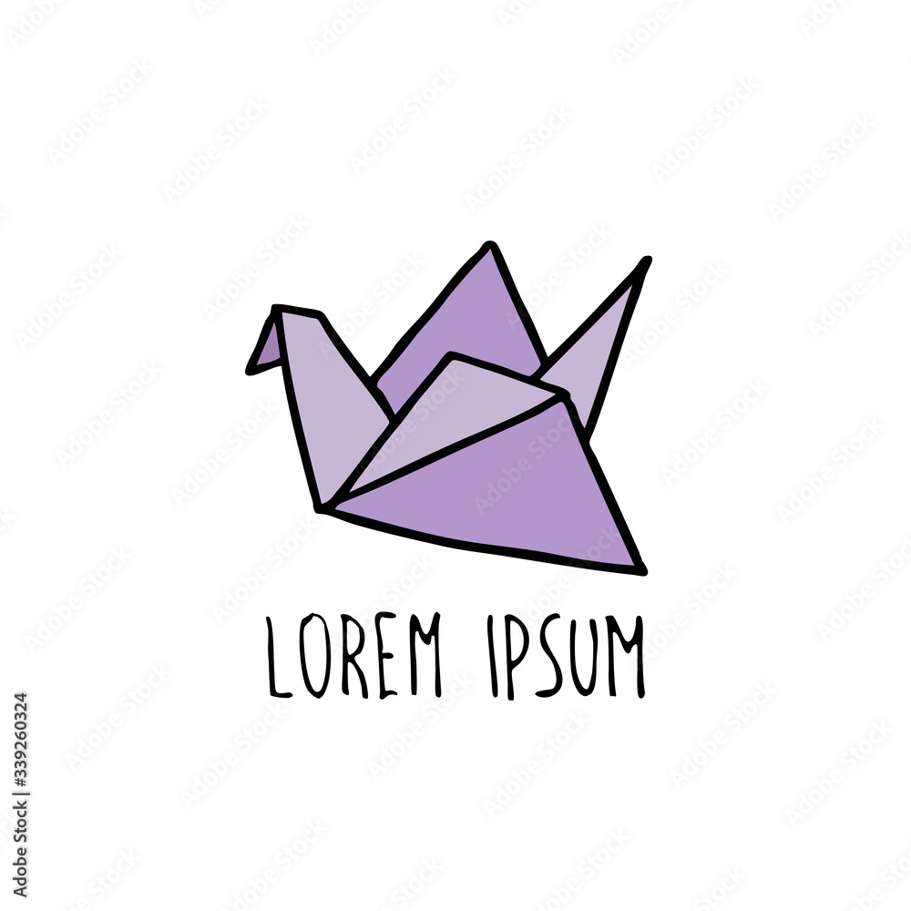 origami doodle icon origami doodle icon