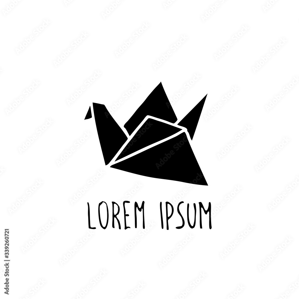 Obraz premium origami doodle icon