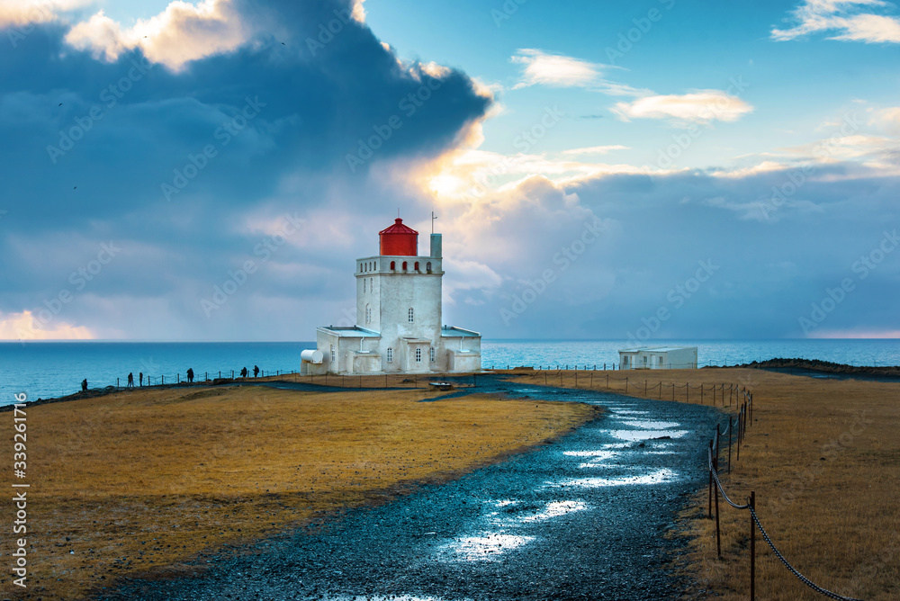 Dyrholaey lighthouse new Vik in Iceland