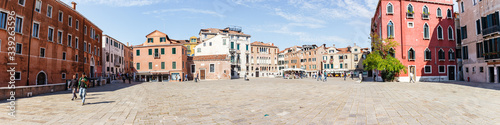 Fototapeta Naklejka Na Ścianę i Meble -  Old town of Venice. Campo Sant Anzolo square in Venice, Italy
