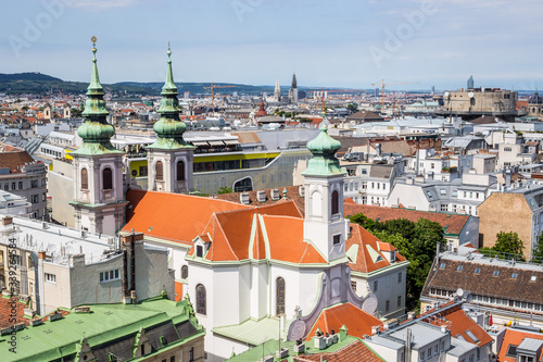 Panoramic View of Vienna on a Sunny Day