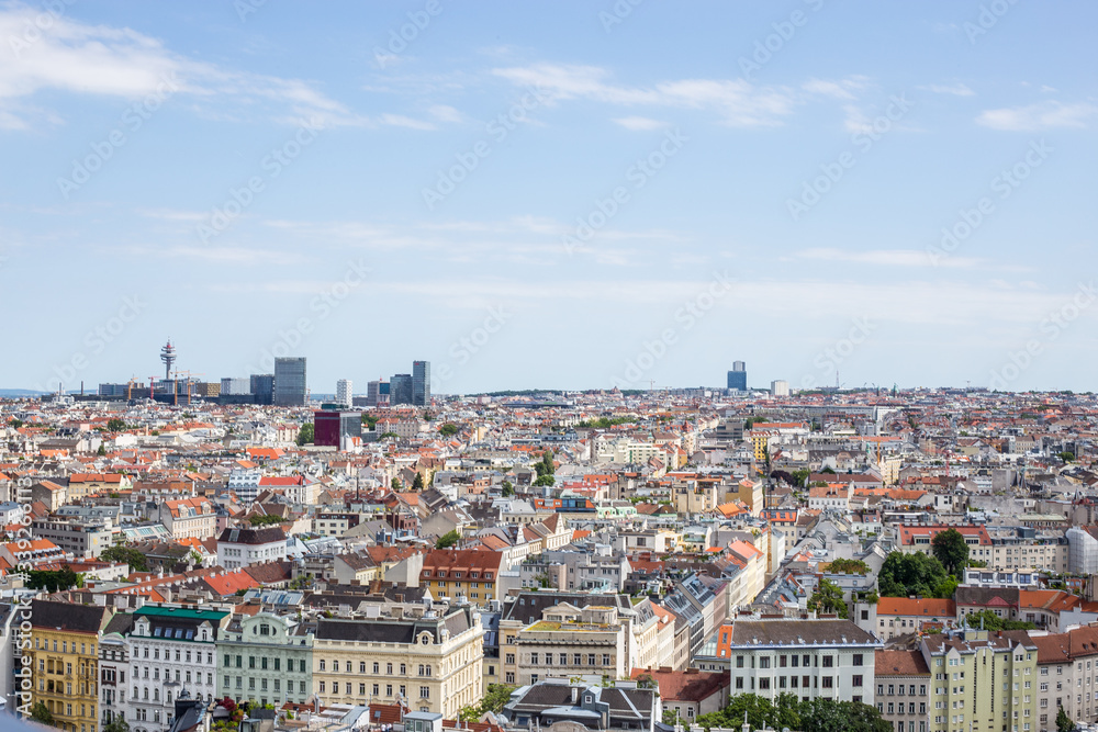 Panoramic View of Vienna on a Sunny Day