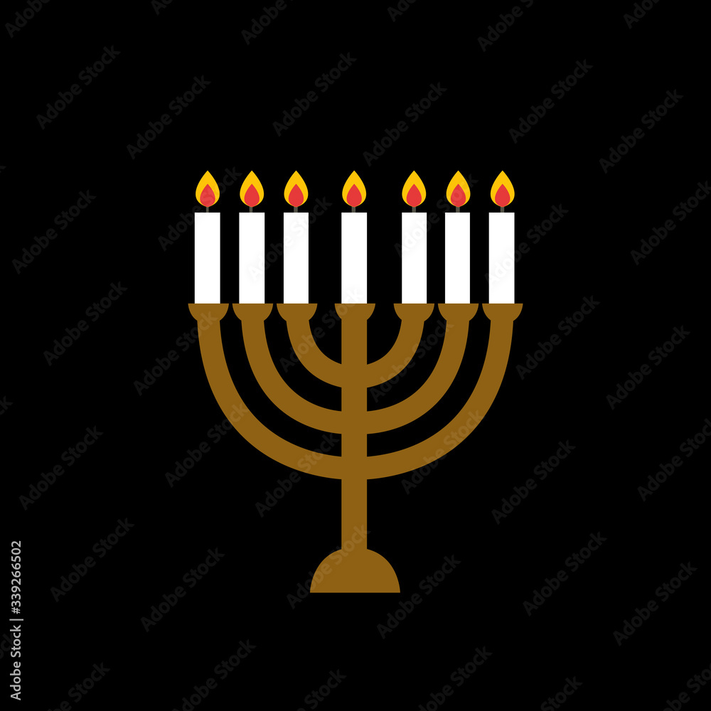 menorah for Hanukkah icon menorah for Hanukkah icon