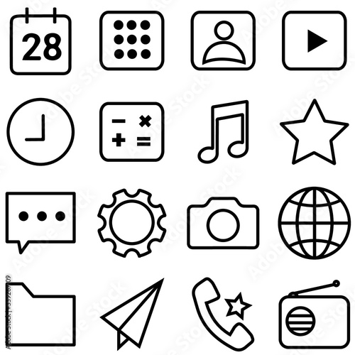 Simple web icons set