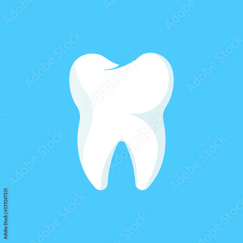 Teeth Whitening. Flat Line Art Drawing. Dental Clinic Icon. Web Pictogram for Dentistry. Stomatology Concept, Logo or Illustration