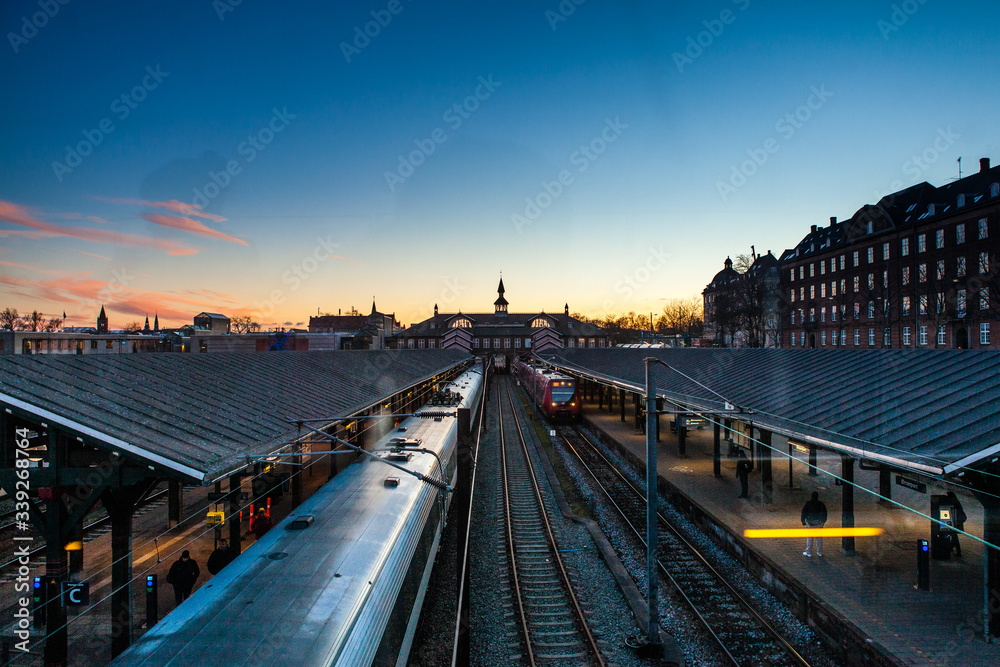 Copenhaga Estação Ferróviária Lusco Fusco Copenhaga Estação Ferróviária Lusco Fusco
