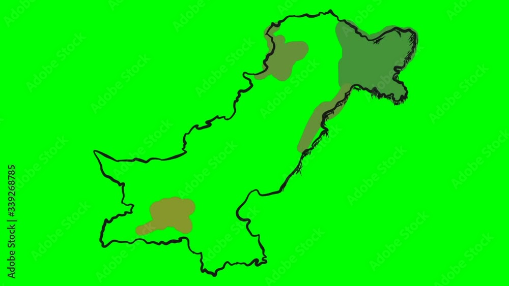 Pakistan drawing colored map on green screen isolated whiteboard chroma key chromakey Pakistan drawing colored map on green screen isolated whiteboard chroma key chromakey
