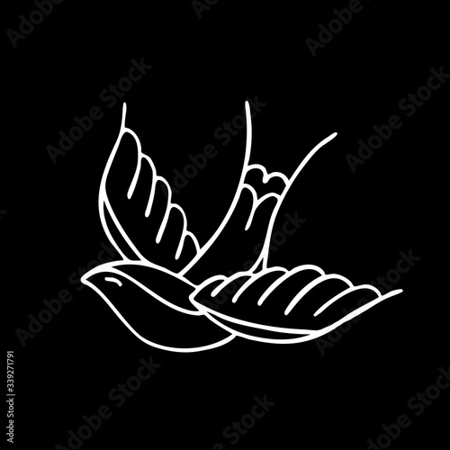 swallow traditional tattoo flash