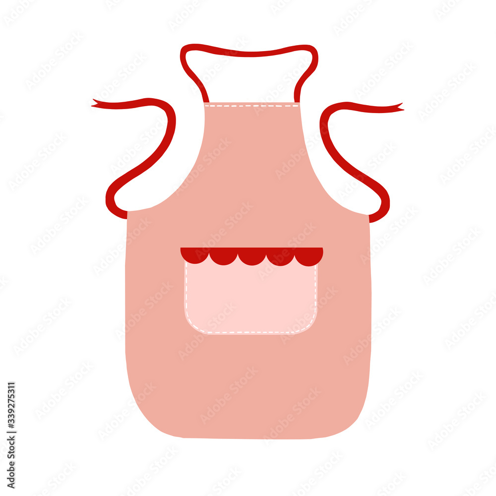 Vector cute apron. Flat illustration Vector cute apron. Flat illustration