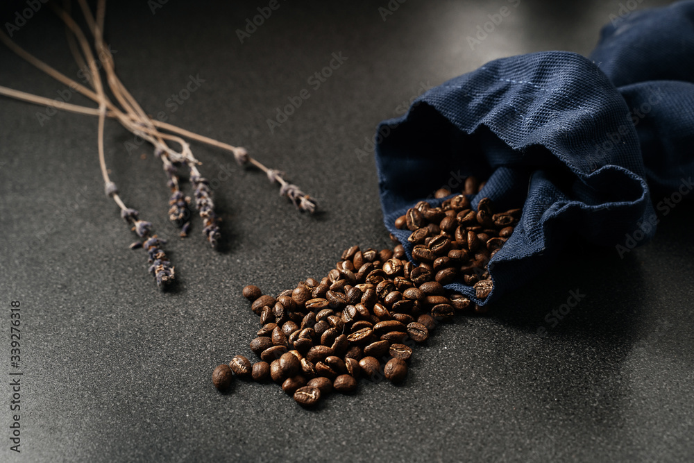 Viennese waffles, coffee beans. Breakfast Viennese waffles, coffee beans. Breakfast
