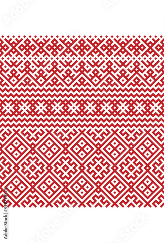 Traditional ornament of embroidery of the peoples of Eastern Europe