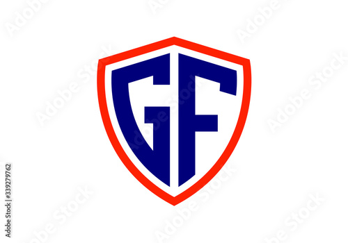 GF Logo Design in Blue and Red Shield Emblem Graphic Symbol Artistic Creation Free Download GF Logo Design in Blue and Red Shield Emblem Graphic Symbol Artistic Creation - GFXLoad