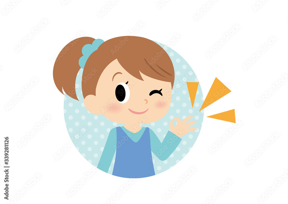 女子の表情 OK 女子の表情 OK