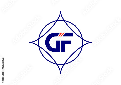 Free Download Initial Monogram Letter GF Logo Design Vector Template. GF Letter Logo Design - GFXLoad