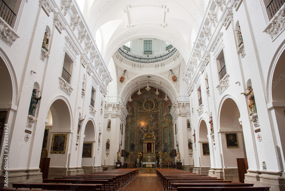 Toledo / Spain. 04/24/2016.Interior of the Church of San Ildefonso, Toledo