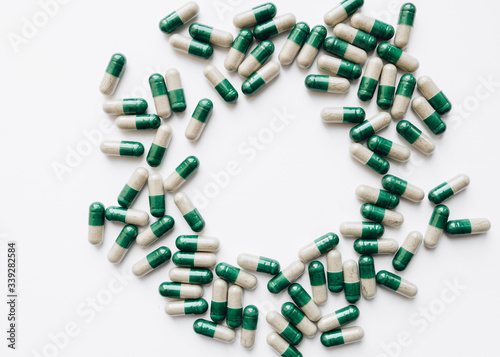 Medical pills and drugs, medicine for health care and clinical therapy 